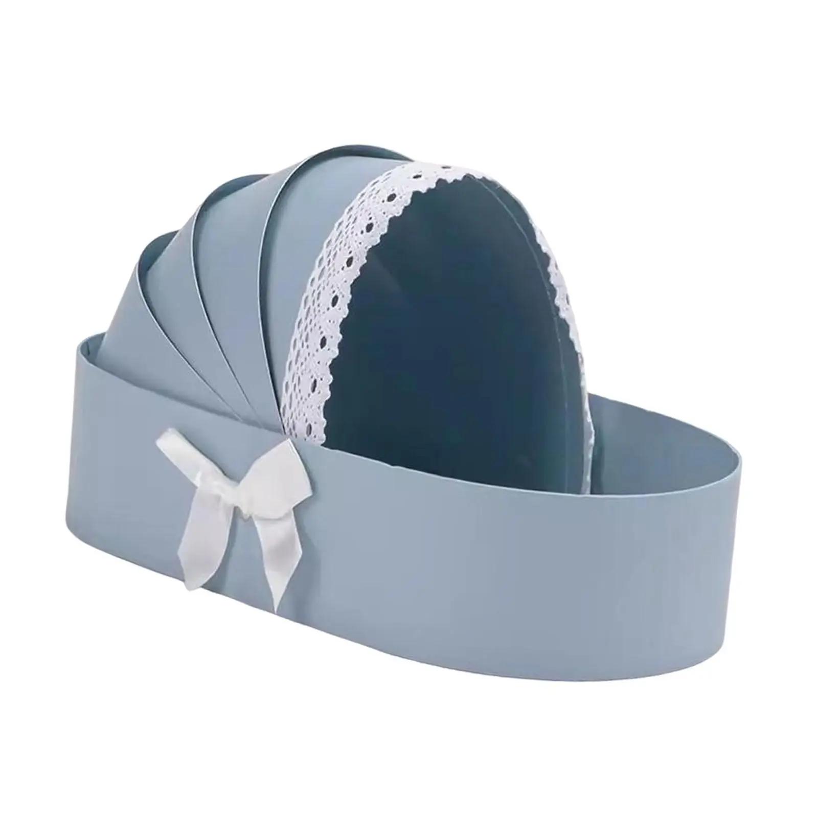 

Baby Shower Box Flower Box Wedding Celebration Romantic Contatiner Presents Wrapping Bag Flower Arrangement Cradle Floral Basket Other синий