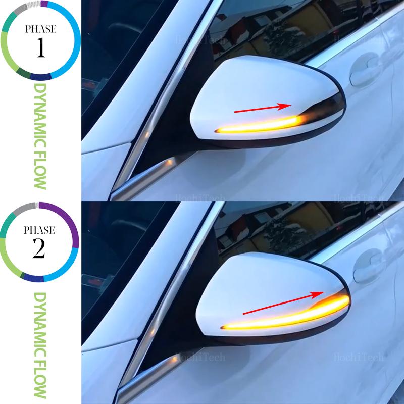 2pcs Dynamic Turn Signal LED Light Side Mirror Indicator For Mercedes Benz C E S GLC W205 X253 W213 W222 V-Class W447