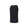 Li-Ning Letter Print Round Neck Quick-Dry Loose Tank Top Men Tops Black AVST089-1