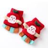Outdoor Riding Warm Mittens Soft Elastic Knitted Half Finger Glove for Girls Boys Candy Color Cute Gloves