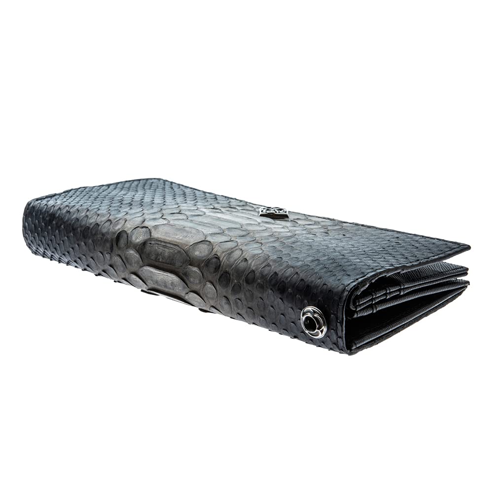 Artemis Classic Gray Python Long Wallet ACW0024
