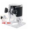 Router Base Transparent Cover, Woodworking Trimmer Clear Shield, Engraving Machine Protective Housing Power Tool Parts