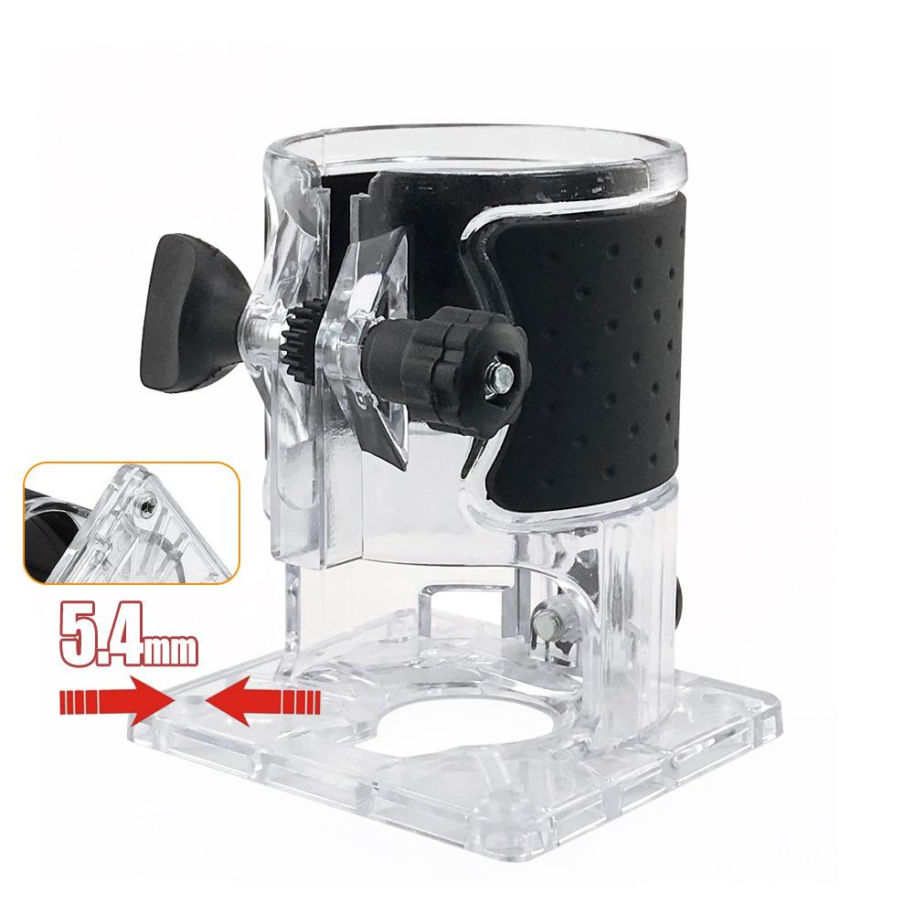 Router Base Transparent Cover, Woodworking Trimmer Clear Shield, Engraving Machine Protective Housing Power Tool Parts