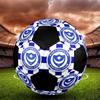 1 pz Pallone da Calcio Portsmouth Football Club Taglia 5 Pallone da Calcetto Indoor alla Moda Colorato Gioco per il Cortile - Ottimo Regalo per i Fan dello Sport HE44