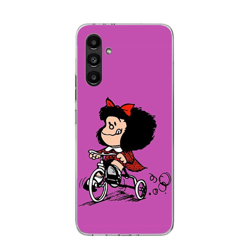 Cartoon Cute Mafalda Phone Case for Samsung Galaxy A17 A16 A15 A14 A13 A57 A56 A55 A54 A53 A37 A36 A35 A34 A33 A26 A25 A24 A23 G