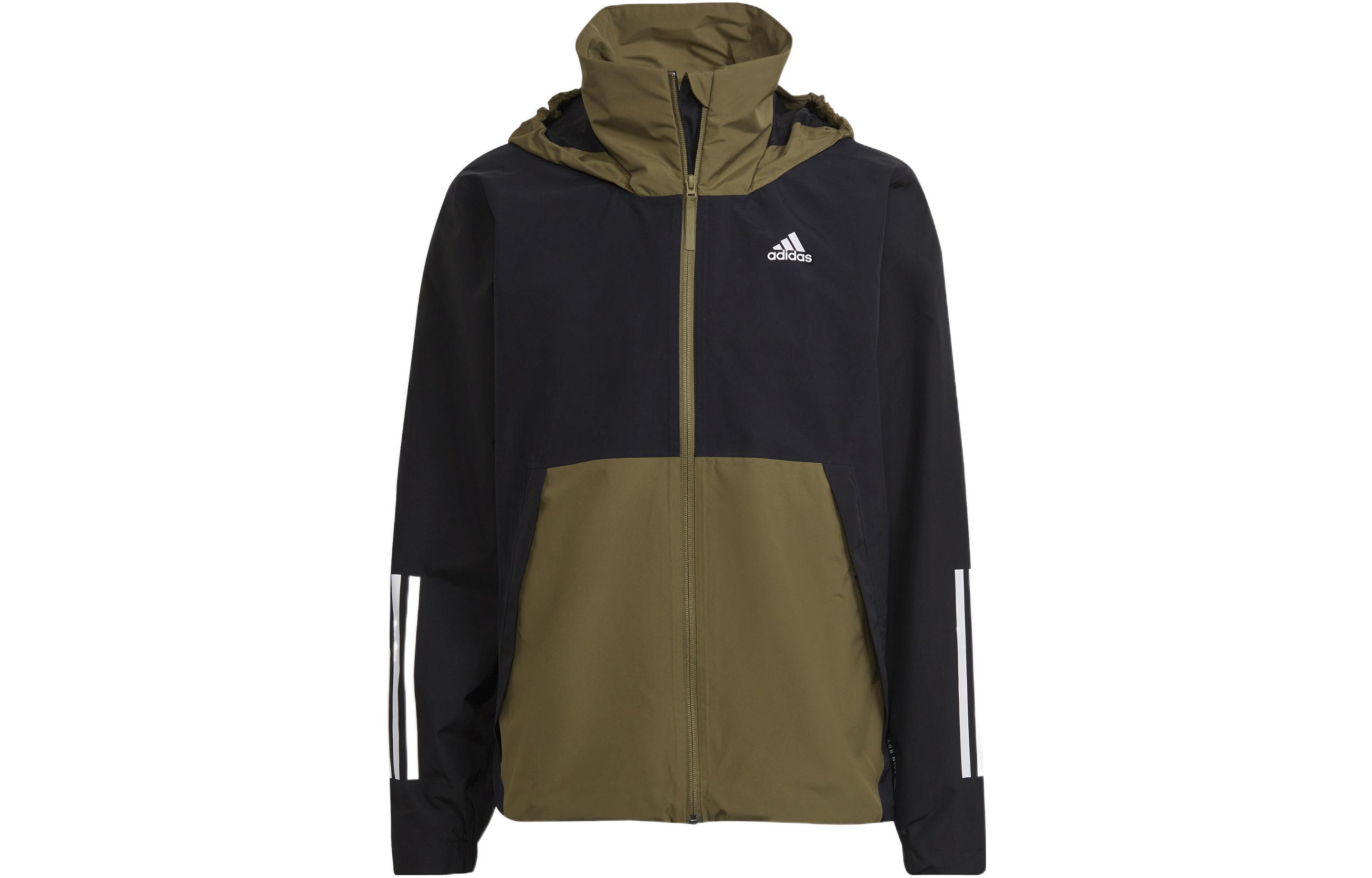 Adidas Jackets Men s Olive Green Hooded Moderate Other H65774 M