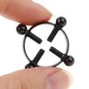 2 pezzi piercing al capezzolo rotondo gioielli non piercing capezzolo anello falso vite capezzolo