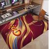 Personalized Crystal Velvet Carpet Galatasaray FC Pattern Non Slip Floor Rug