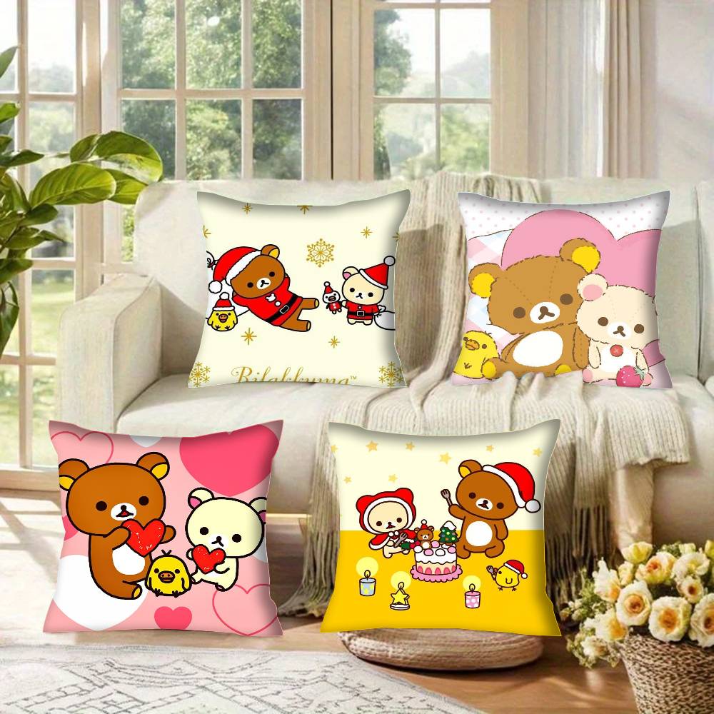 Cartoon R-ilakkumas Cute Pillowcases cushion covers living room sofas home decor gifts