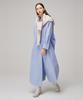 Meuameu Basic Long Shirt Dress Label Knit Shoulder Shawl Set-Up