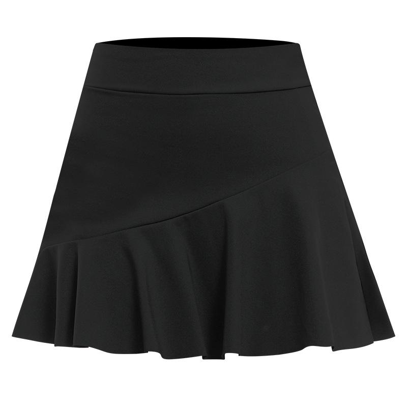 Quick-Dry Outdoor Running Mini Skirt: Irregular Design, Anti-Exposure, Sun Protection Nylon Fabric