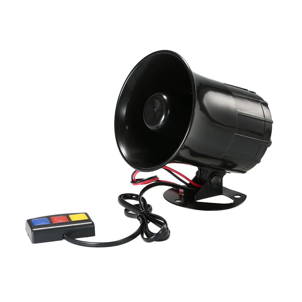 

DC 12V 3 Tone Sounds Loud Speaker Security Warning Siren Horn чёрный