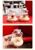 Three-Dimensional High Borosilicate Glass Fortune Cat Coin Bank and Gift Jar.