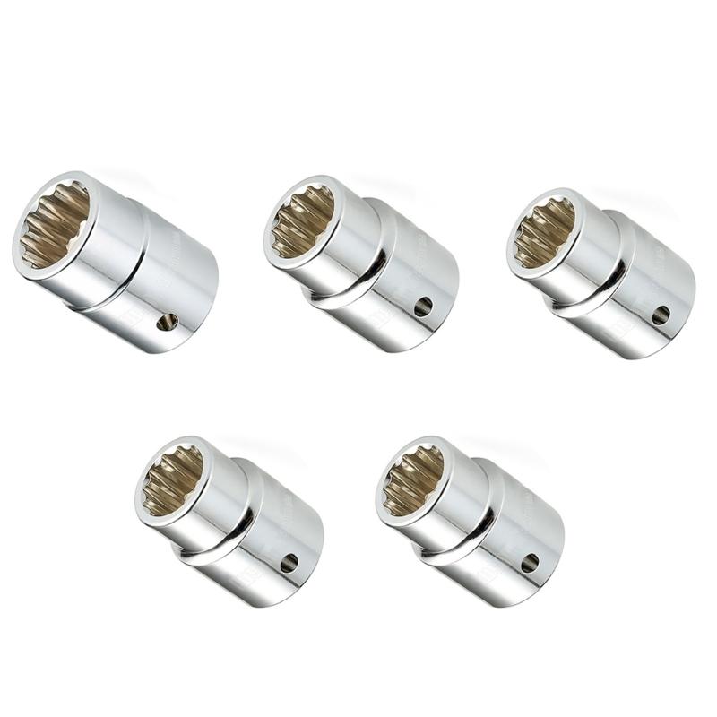 

5Pieces Impact Socket Adapter 3/4Inch Nut Metric Sockets Hex Extension For Screwdriver Handle Tool Wrench Adapter 1
