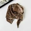 Weiches Wickel-Haartuch mit Leopardenmuster Hip-Hop Punk Bandana Kopfbedeckung Dreieckiges Kopftuch Streetwear