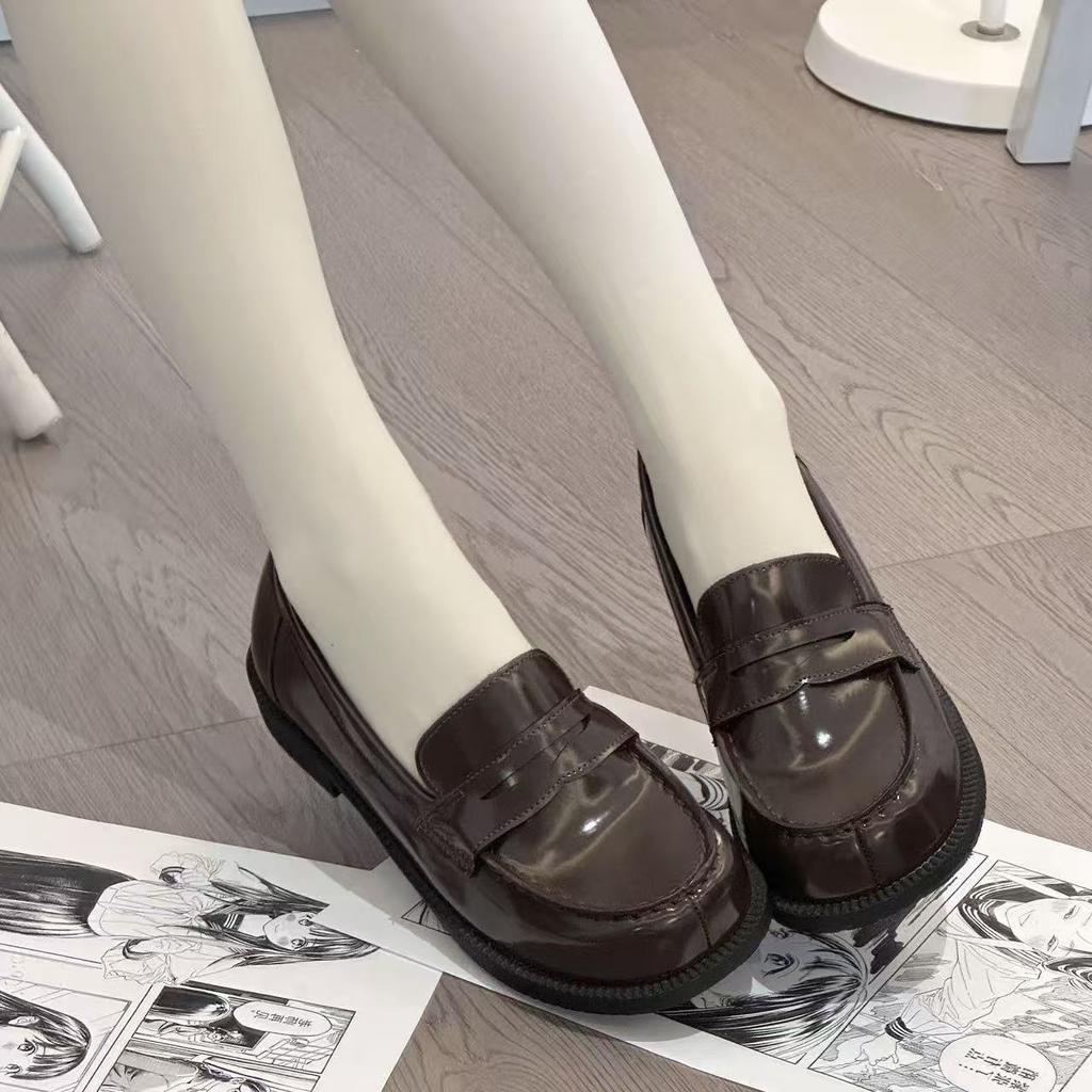 Large size JK uniform shoes college style cos small leather shoes spring and autumn non-slip and wear-resistant single shoes