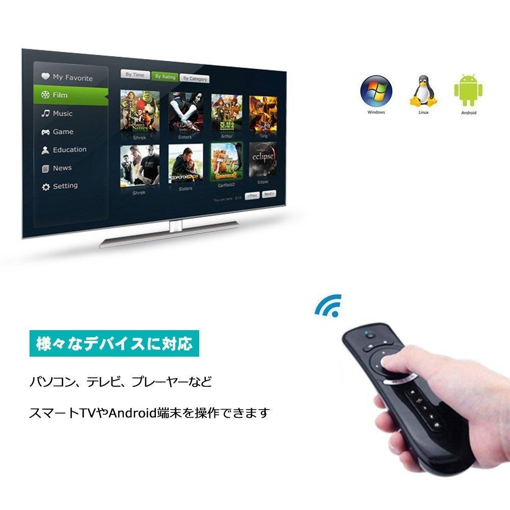 Ewin Air Mouse T2 Kabellose Maus Fly Air Mouse Luftmaus schwarz 2,4 GHz