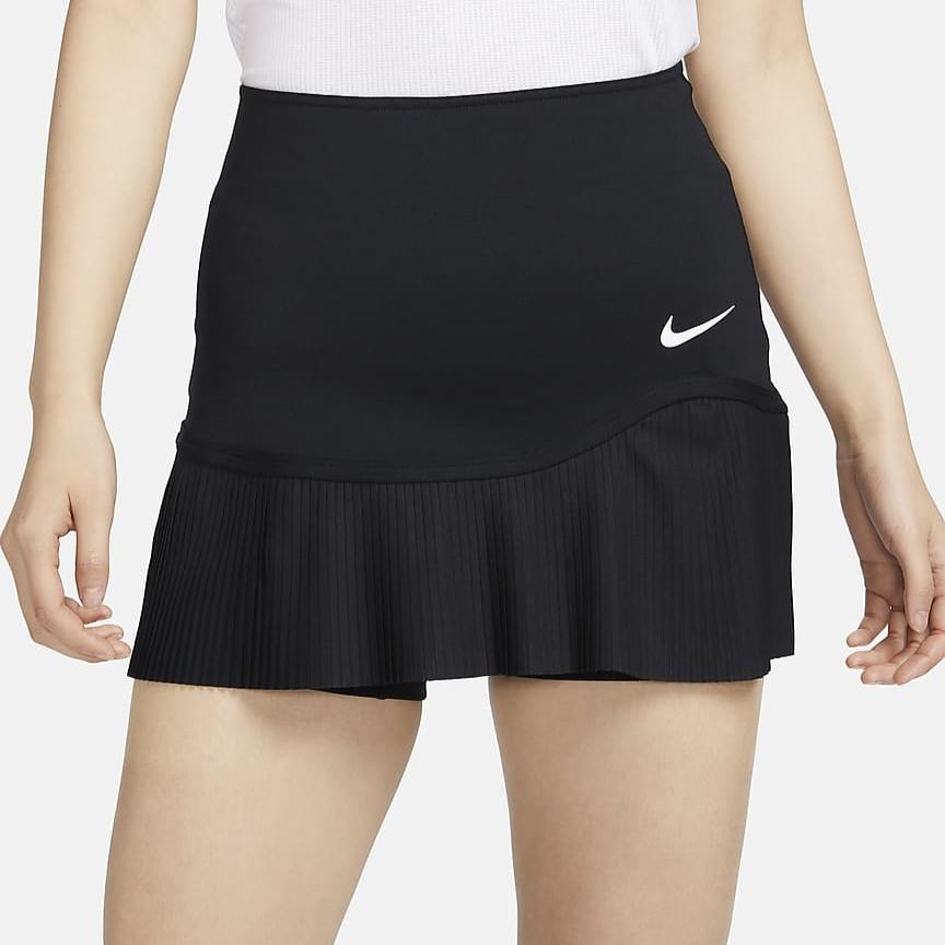 Nike Advantage Logo Print Quick-Dry Tennis Skirt Women skirts Black FD6533-010