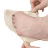 Summer Thin Ice Silk Boat Socks Breathable High Elastic Forefoot Cotton Pad Arch Support Non Slip Invisible Socks
