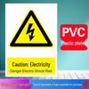 No Smoking or Open Flames Warning Sign - Electric Shock Caution for Construction Sites
