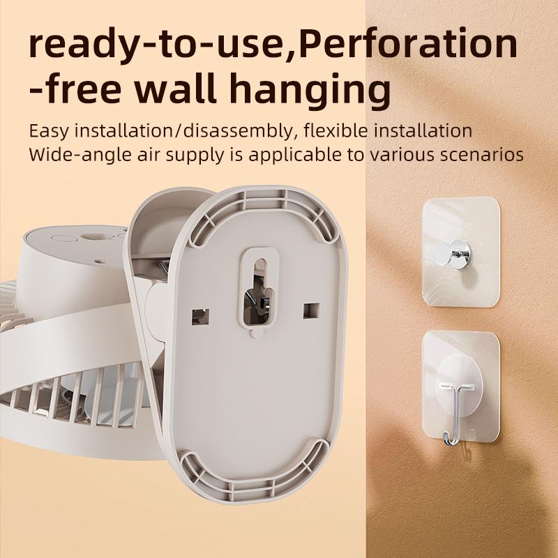 Portable Clip Fan Desktop Fan Ceiling Fan Rechargeable Air Circulating Fan Outdoor Fan Night Light Fan Camping Fan