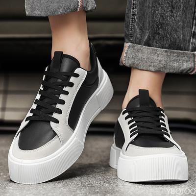 2025 Neue Trendige Sneaker Low-Cut Color-Blocked Herren-Sneaker Dicksohlige Lässige Oversized Board-Schuhe Männermode Schnürschuhe