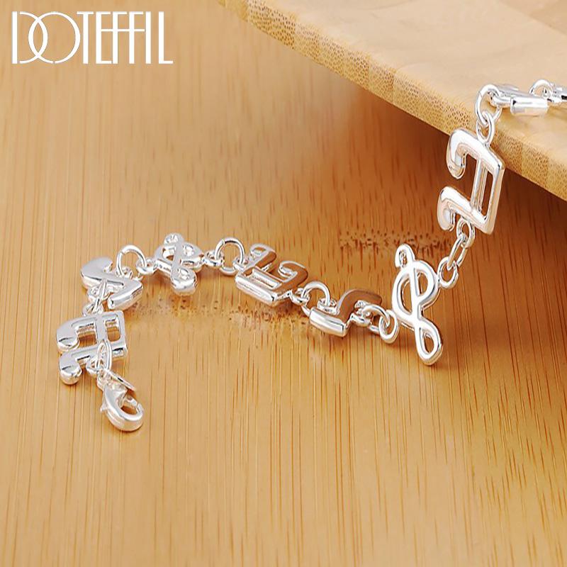 Music Symbol Chain Bracelet For Women Wedding Engagement Party Fashion Jewelry