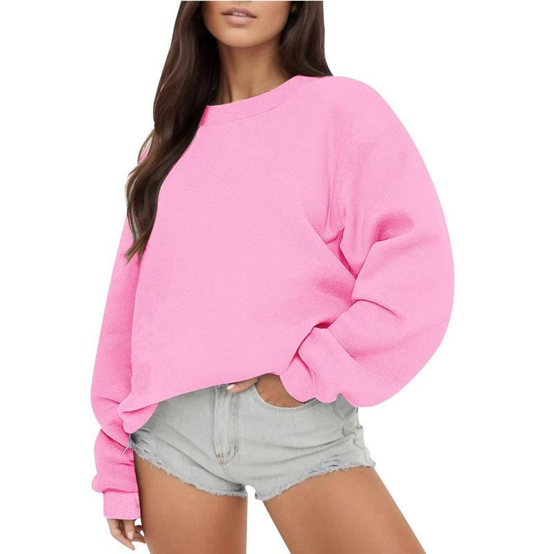 Women's Casual Fashion Round Neck Long Sleeve Sweatshirt