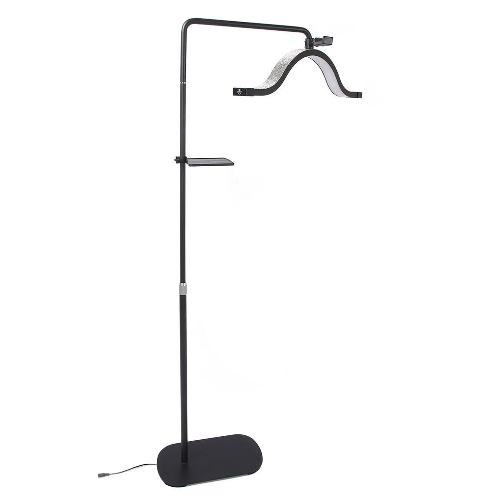 Floor Half Moon Light 29inch Rotating Hd 45W 3200K5600K Height   with Phone Clip Half Moon Lamp for Buty Skincare