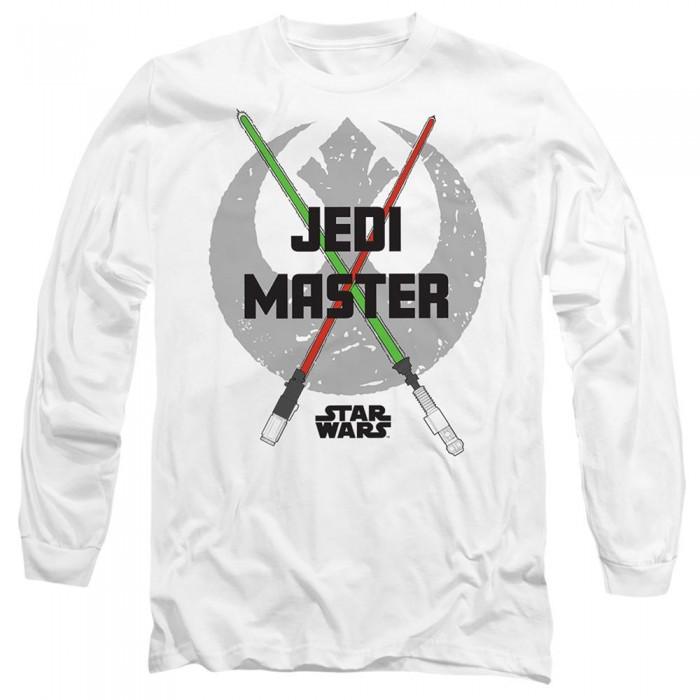 Star Wars Mens Jedi Master Dad Lightsaber Long-Sleeved T-Shirt