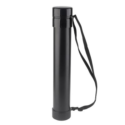 Tube de rangement pour dessin, noir, extra-épais, collection d'outils de rangement télescopiques pour peinture