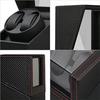 Automatic Watch Made in Mabuchi with Storage Holds Two Watches Fiber Leather Winder, Japan, Motor, Case, (Carbon 135T)
