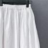 Japanische Mori-Mädchen Frühling Sommer Frauen Weiß Rüschen Rock Elastische Taille Jacquard Baumwolle Rock Elegante Feminine Damen Grundlegende Röcke
