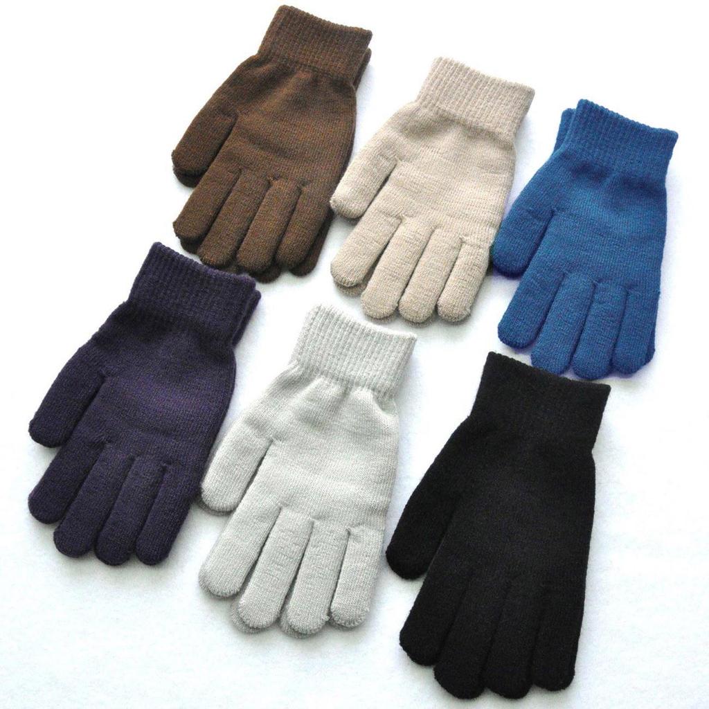 Men's And Women's Knitted Woolen Gloves, Winter Riding Warm And Fleece Gloves
