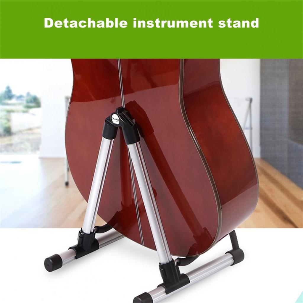 Guitar Stand Aluminum Alloy Foldable Removable A- Frame for Guitars Bass Ukulele Portable Bracket