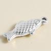 6pcs Different Bone Tail Fish Charm Ocean Animal Pendants Stainless Steel Charms For Jewelry Making Supplies Handmade Materials