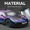 1/24 Mercedes Benz AMG ONE Racing Alloy Diecast Car Model Sound & Light Computer Host DIY Ornaments Fashion Gift for Friend Boy