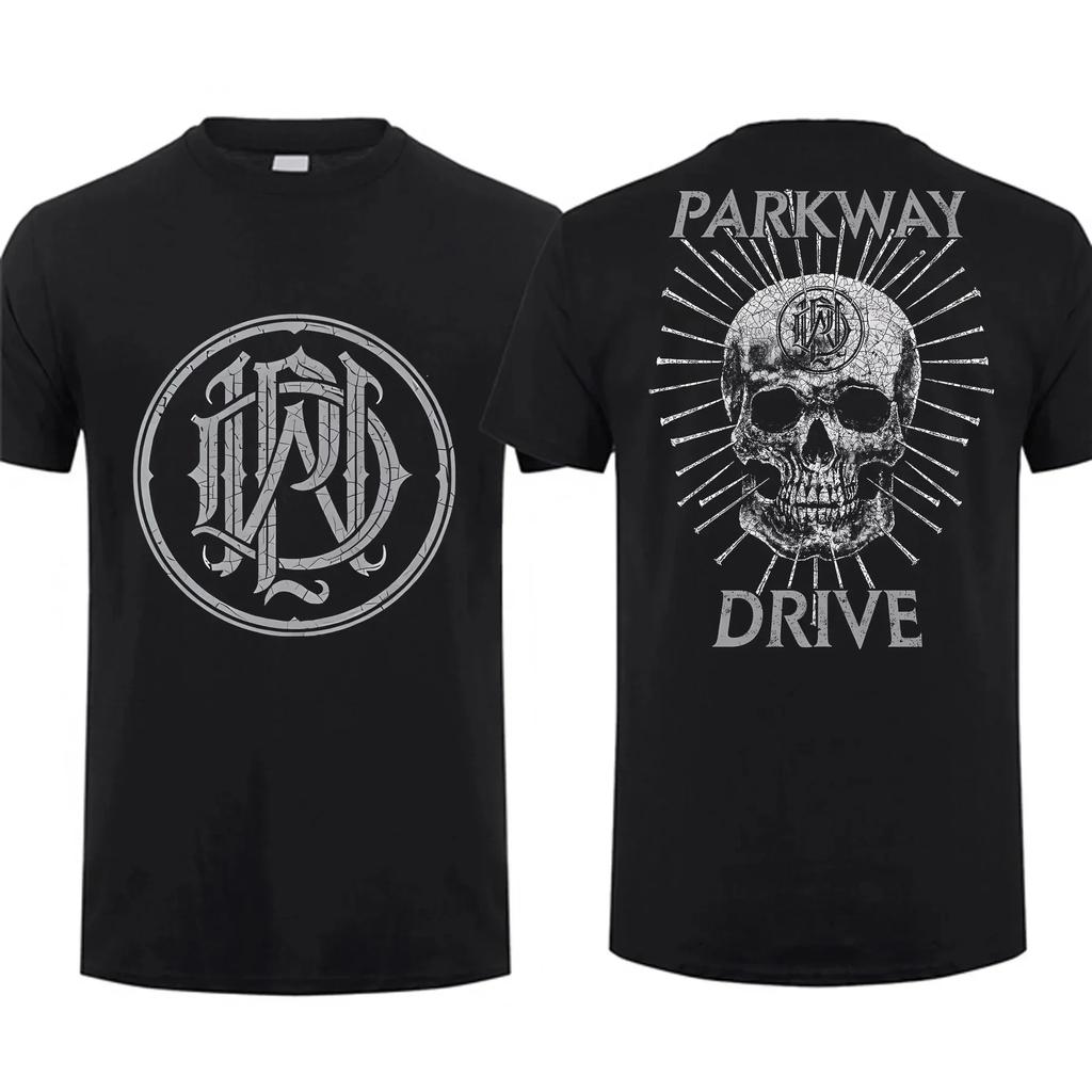 2024 Fashion Men T Shirt Double-sided Vice Grip Black By Parkway Drive Overd T-shirt Graphic Youth Cloth Streetwear S-3XL#Color(5)