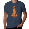 Hund Ungarischer Vizsla Meditieren T-Shirt Schnelltrocknend Training Kurzarm T-Shirt