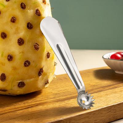 2Pcs Stainless Steel Tomato Corer Strawberry Baller Pitter Huller Multi-Function Vegetable Pineapple Eye Fruit Stem Remover Home Kitchen Tools