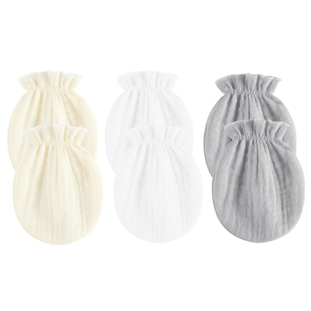 Baby Mittens for and Scratch Newborn To 6 Set of 3 [MOMSMENU] Newborns, Cotton, Spring, Summer, Autumn, Winter, Prevention, Protection, Months,