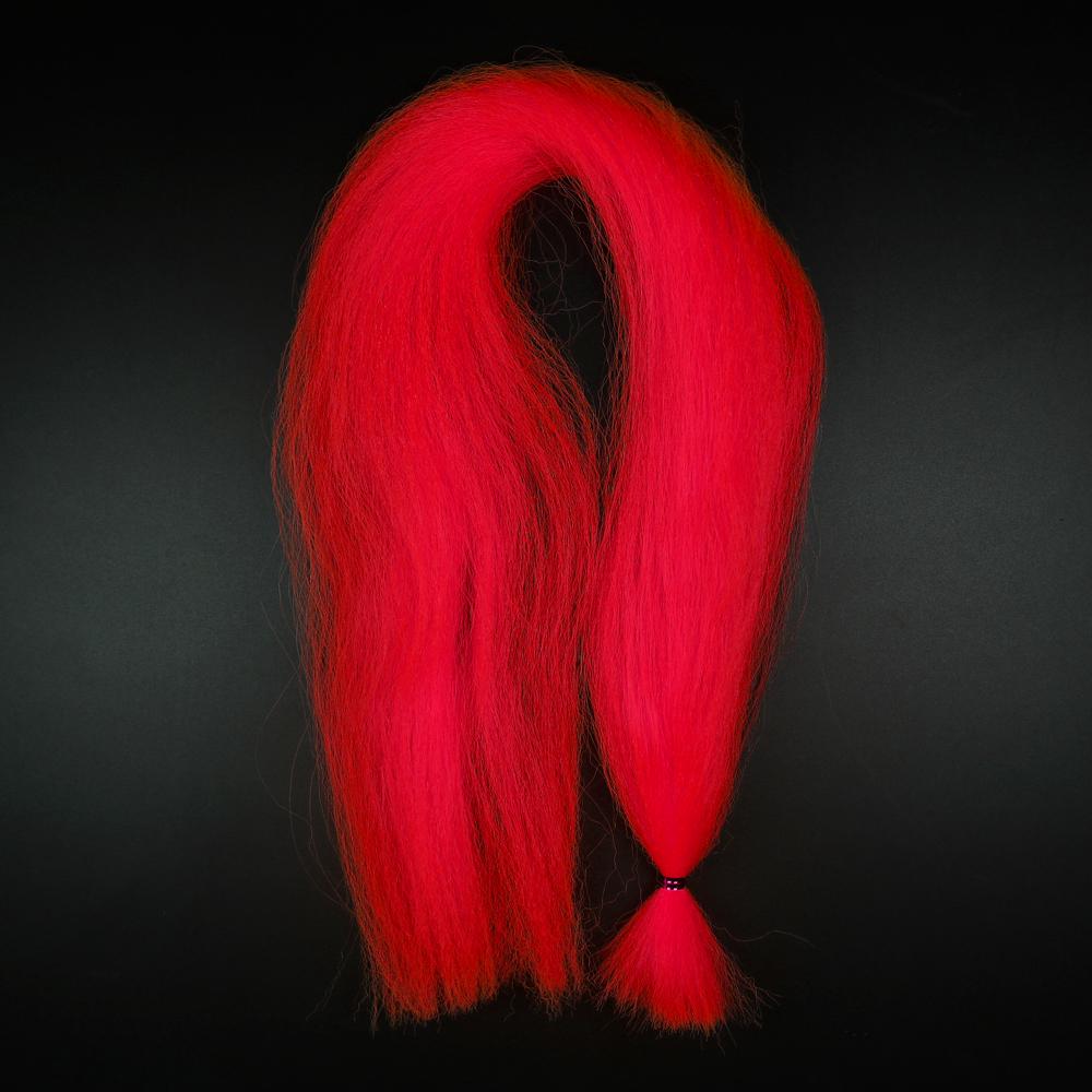 Bimoo Kinky Soft Synthetic Fly Tying Streamer Fiber Bait Fish Lead Head Jig Tying Material Pink Chartreuse Red Orange Yellow