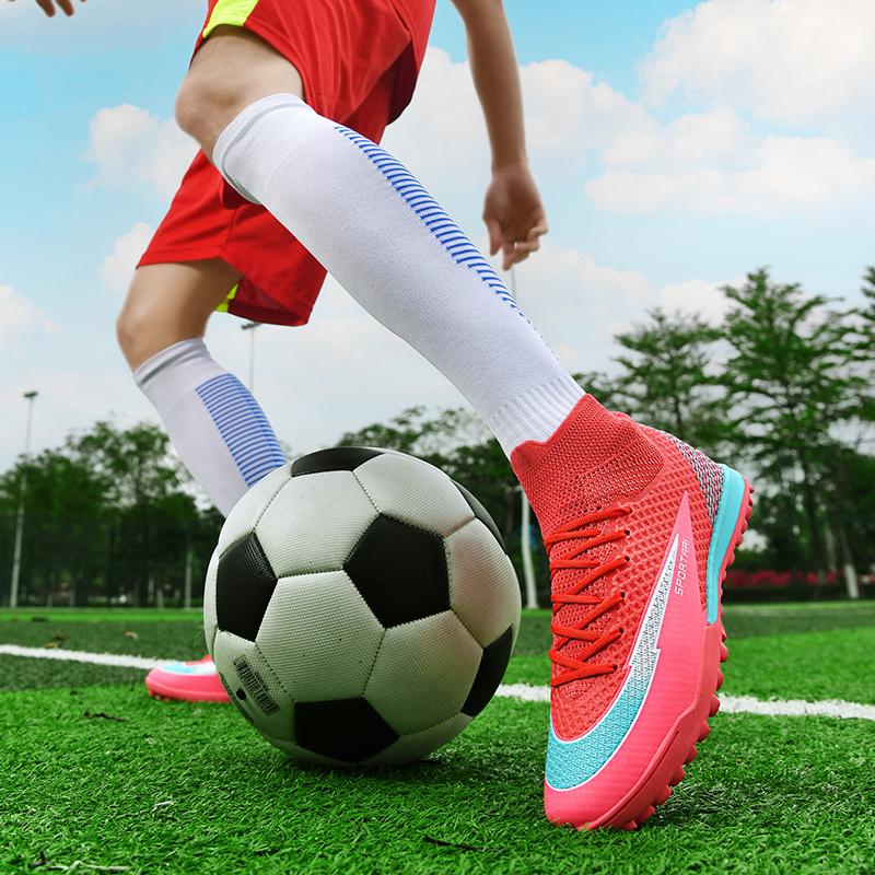 Men TF Football Boots Sneakers Indoor Comfortable High Quality Training Male Football Shoes Non Slip Sport Football Shoes Match