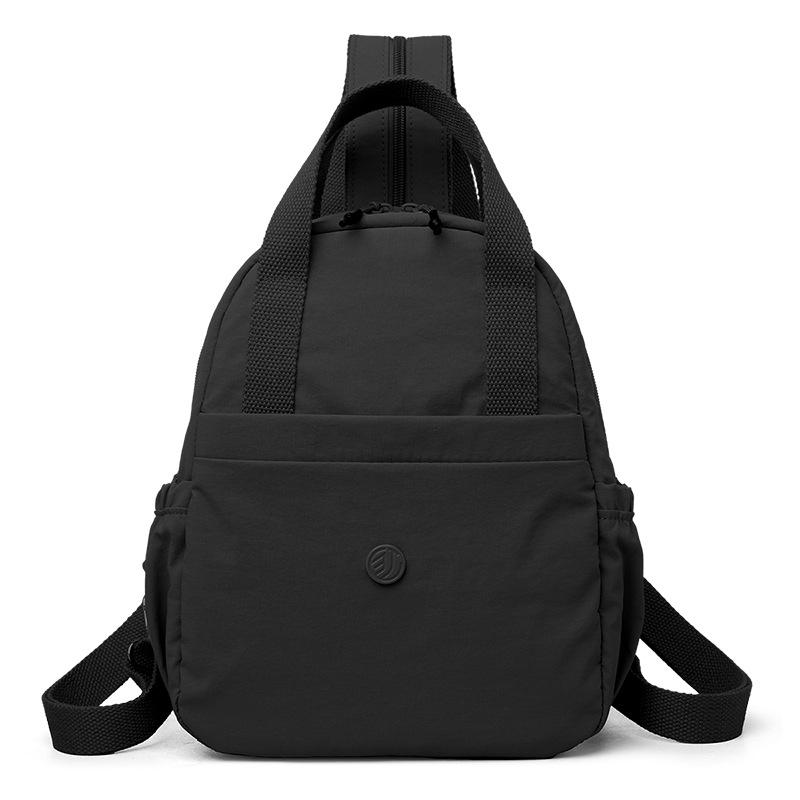 Женская сумка Многофункциональный рюкзак Нейлоновая нагрудная сумка Многослойная наплечная сумка кроссбоди чёрный