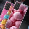 Colorful Ice Cream and Popsicles Phone Case for Samsung A54 A57 A37 A17 A14 A15 A12 A24 A34 A55 A35 A25 A52S A07 A05S A04S A22 A