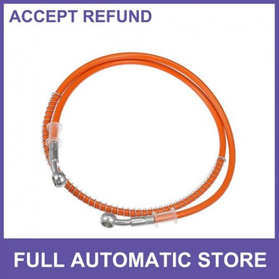 Motorcycle 120cm 4724  10mm 039  Hydraulic Brake Hose Line Pipelines Orange