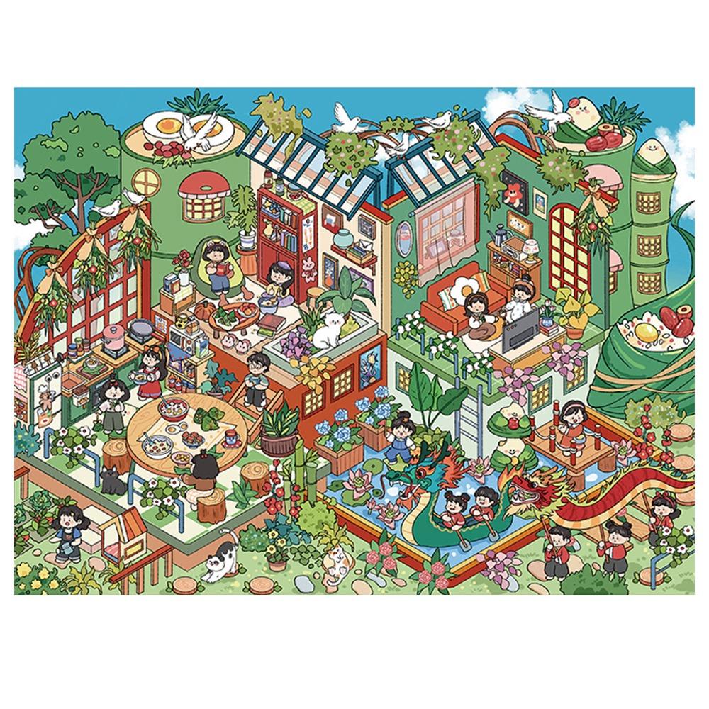 Self Adhesive Miniature Scene Sticker Set Waterproof 3D Street View Stickers