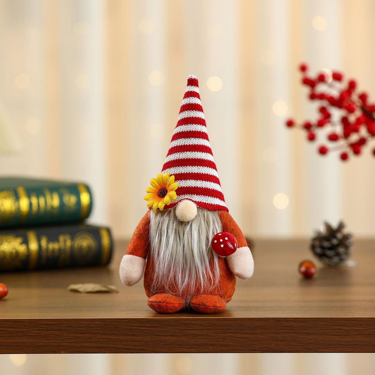 

Подсолнух Урожай Безликая кукла День благодарения Грибная сумка Маленький подарок red and white striped hat