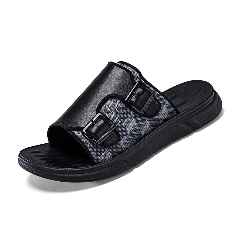 Men Summer Sandals Summer Sandals Slippers Cushioned Soft Sole Breathable Open Back Non Slip Casual Daily Wear Casual Street Style