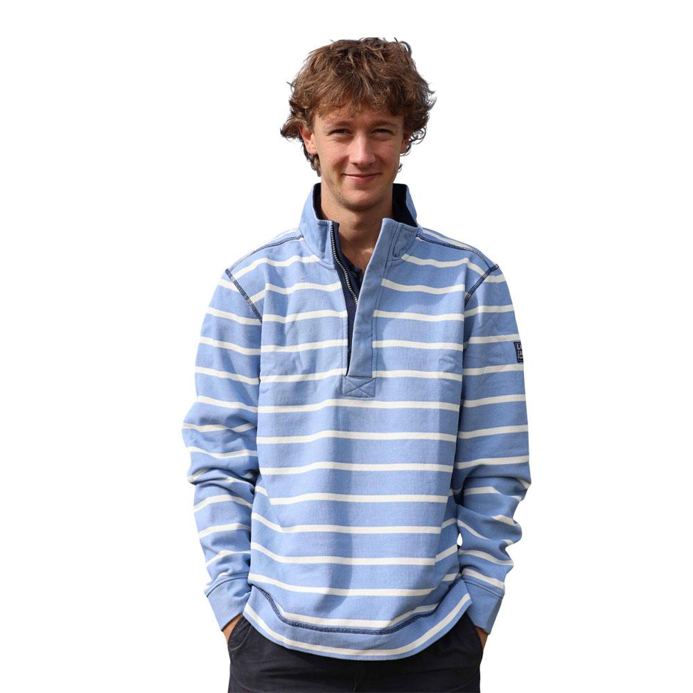 Lazy Jacks Mens Striped Pique Sweatshirt